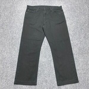 Levis Jeans 513 Men 36x27 Black Slim Fit Straight Leg Dark Wash Tag 36x32